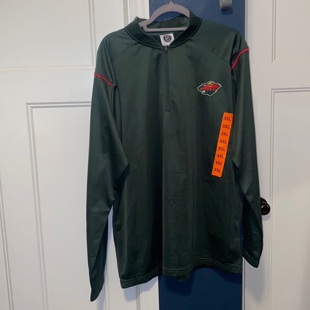 BRAND NEW MINNESOTA WILD QUARTER ZIP